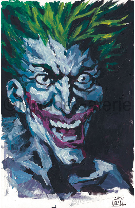 Joker peinture acrylique (original) - Nolan Babin